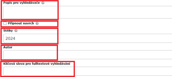 Vložení nové aktuality obr. 3