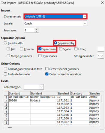 Úprava .csv souboru obr. 1