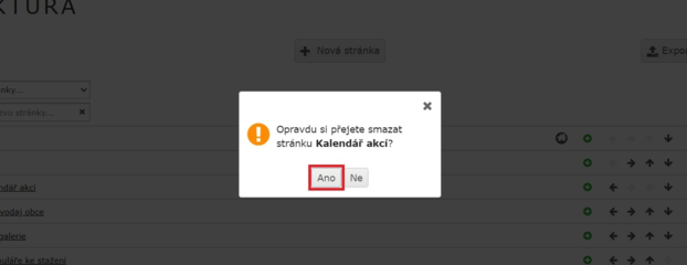 Smazání stránky obr. 3